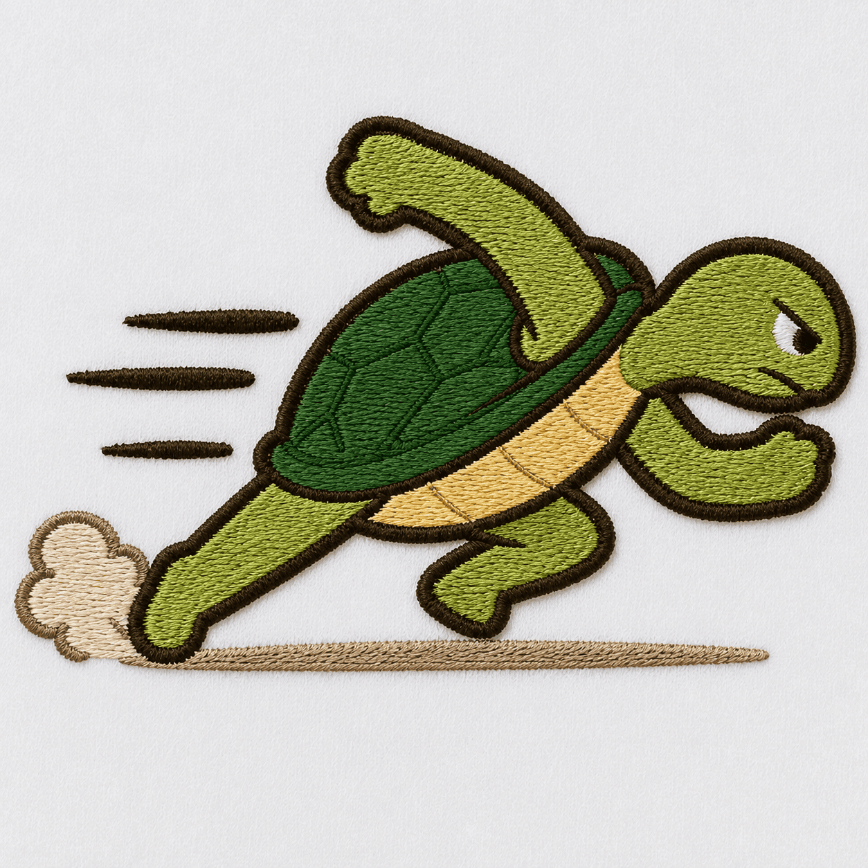 亀の刺繍デザイン
